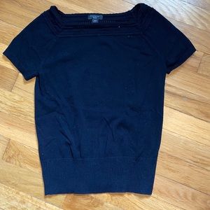 Ann Taylor black sweater tee
